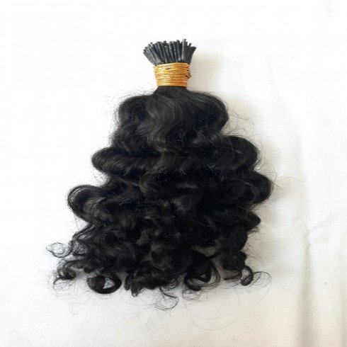 Raw Natural Deep Wave I tip Hair Extensions